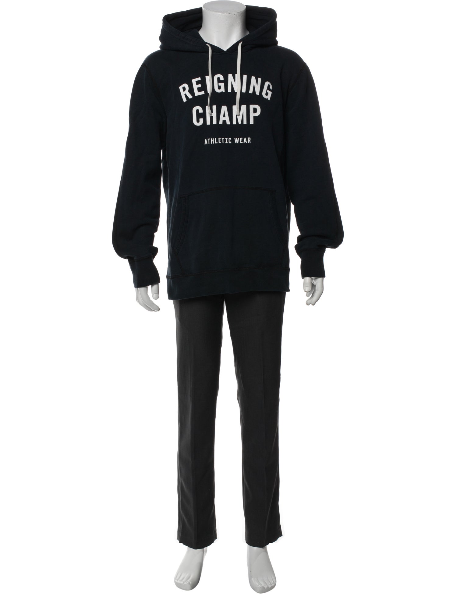 Reigning Champ Graphic Print Crew Neck Hoodie