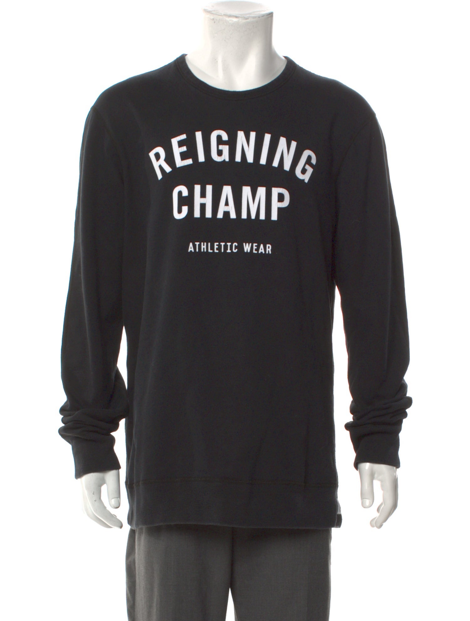 Reigning Champ Graphic Print Crew Neck Sweatshirt