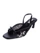 Reike Nen Leather Sequin Embellishments Slingback Sandals