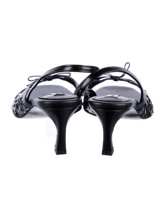 Reike Nen Leather Sequin Embellishments Slingback Sandals