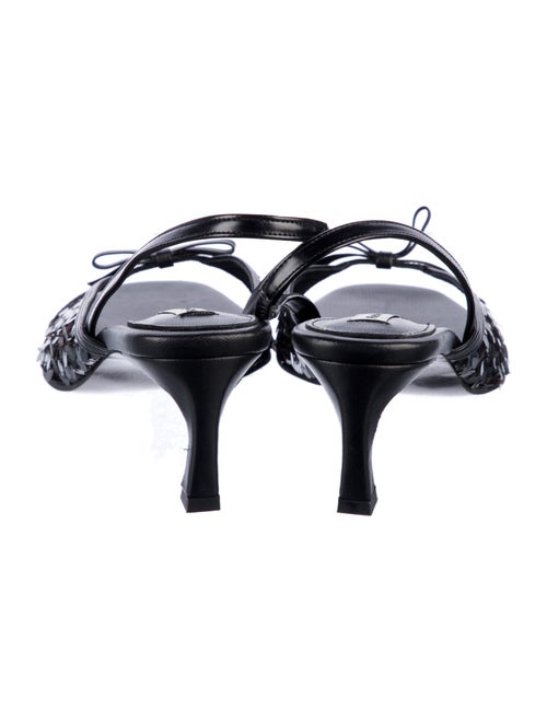 Reike Nen Leather Sequin Embellishments Slingback Sandals