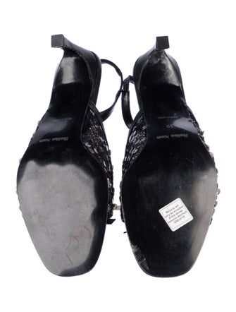 Reike Nen Leather Sequin Embellishments Slingback Sandals