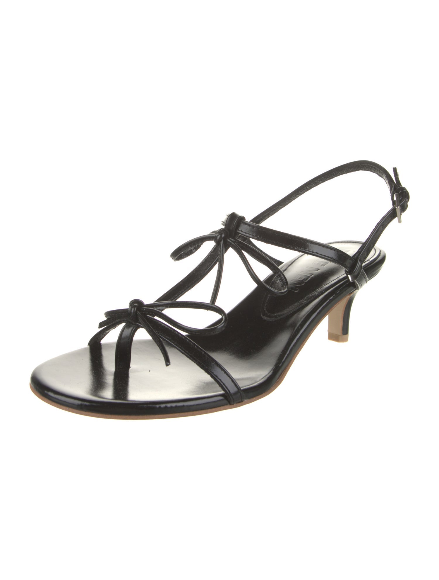 Reike Nen Leather Bow Accents Slingback Sandals