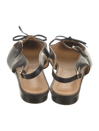 Reike Nen Leather Bow Accents Slingback Flats