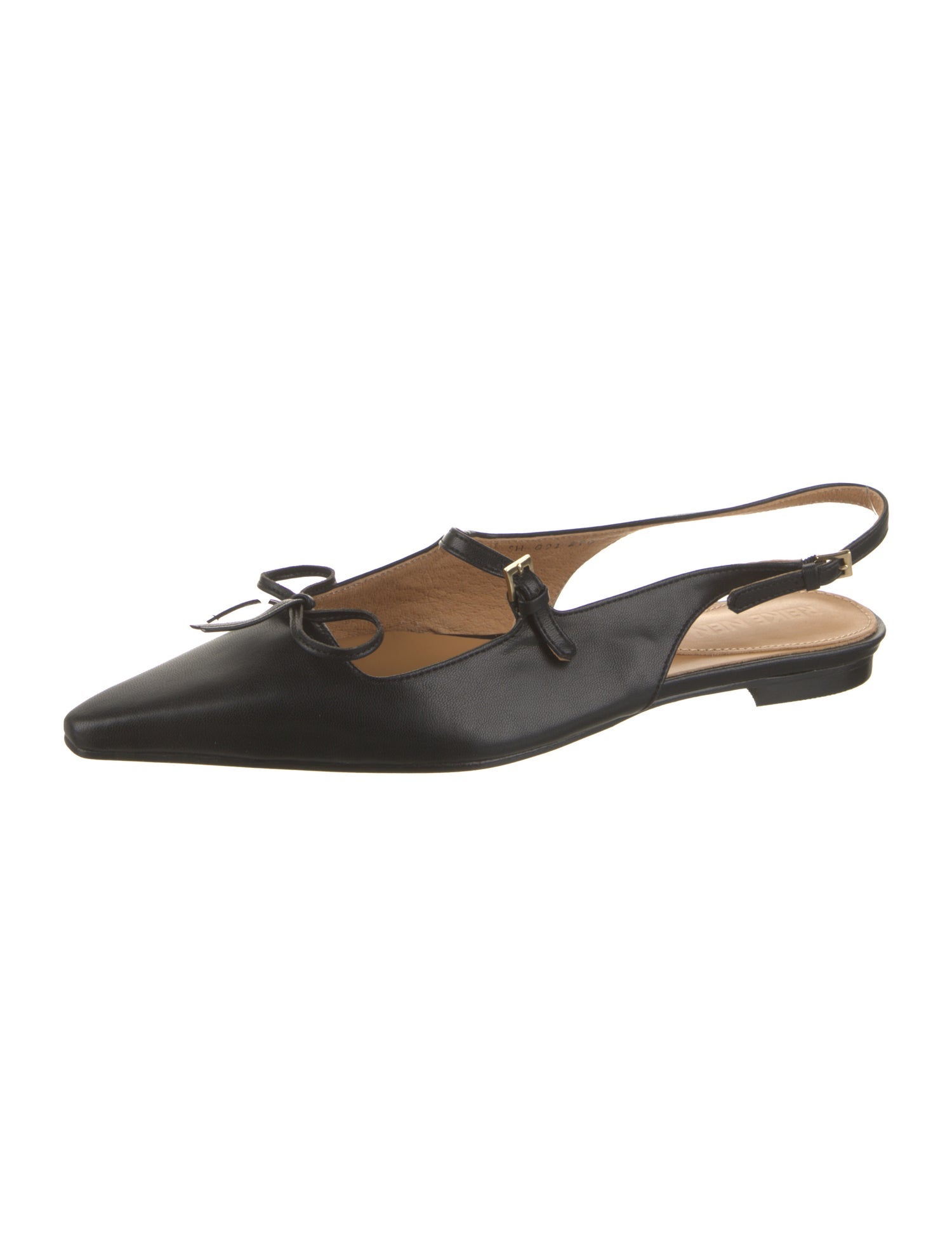 Reike Nen Leather Bow Accents Slingback Flats