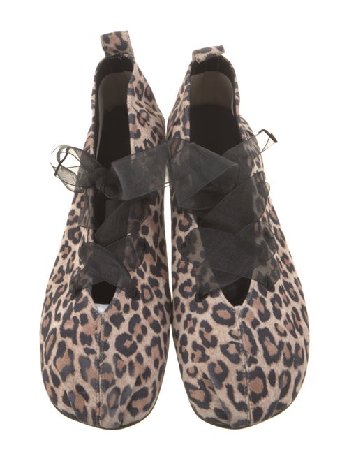 Reike Nen Suede Animal Print Ballet Flats