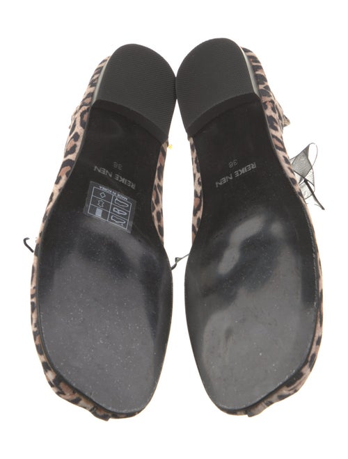 Reike Nen Suede Animal Print Ballet Flats