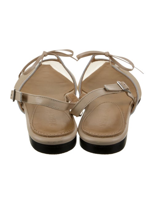 Reike Nen Mesh Leather Trim Embellishment Slingback Flats