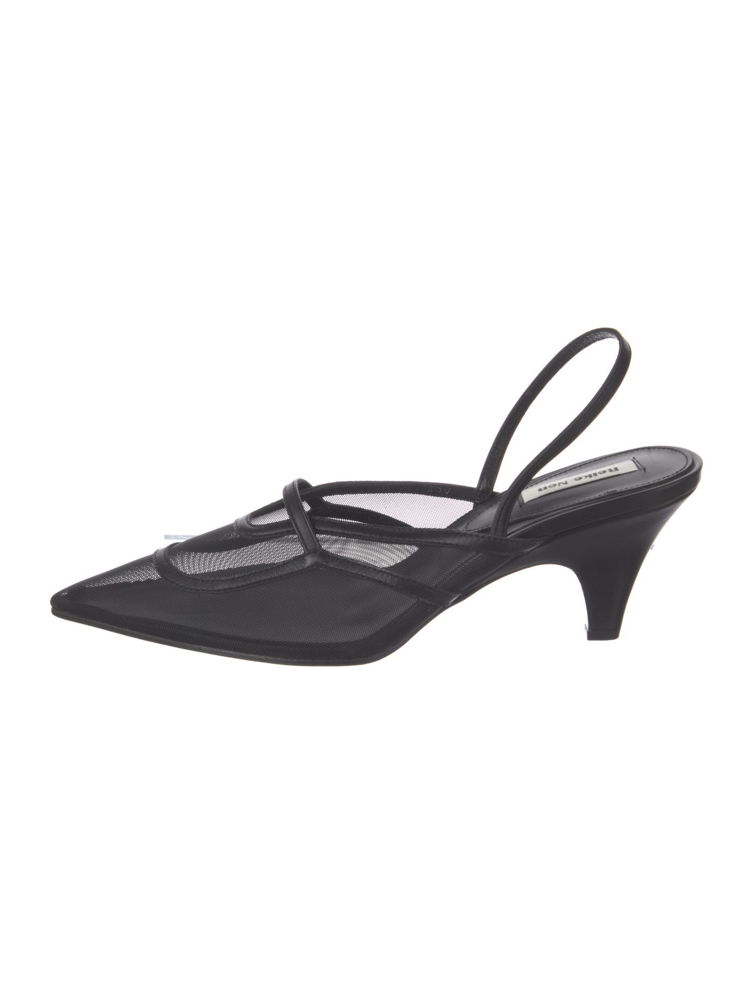 Reike Nen Mesh Cutout Accent Slingback Pumps