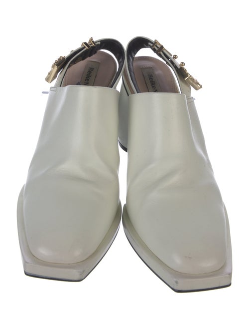 Reike Nen Leather Studded Accents Slingback Pumps