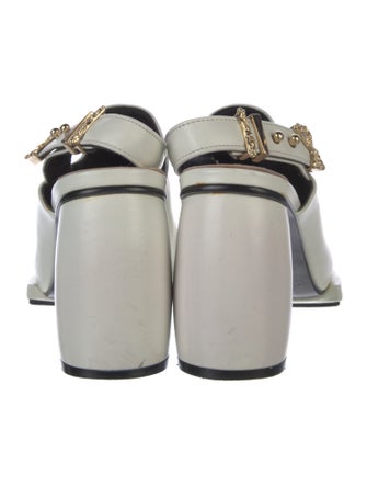 Reike Nen Leather Studded Accents Slingback Pumps