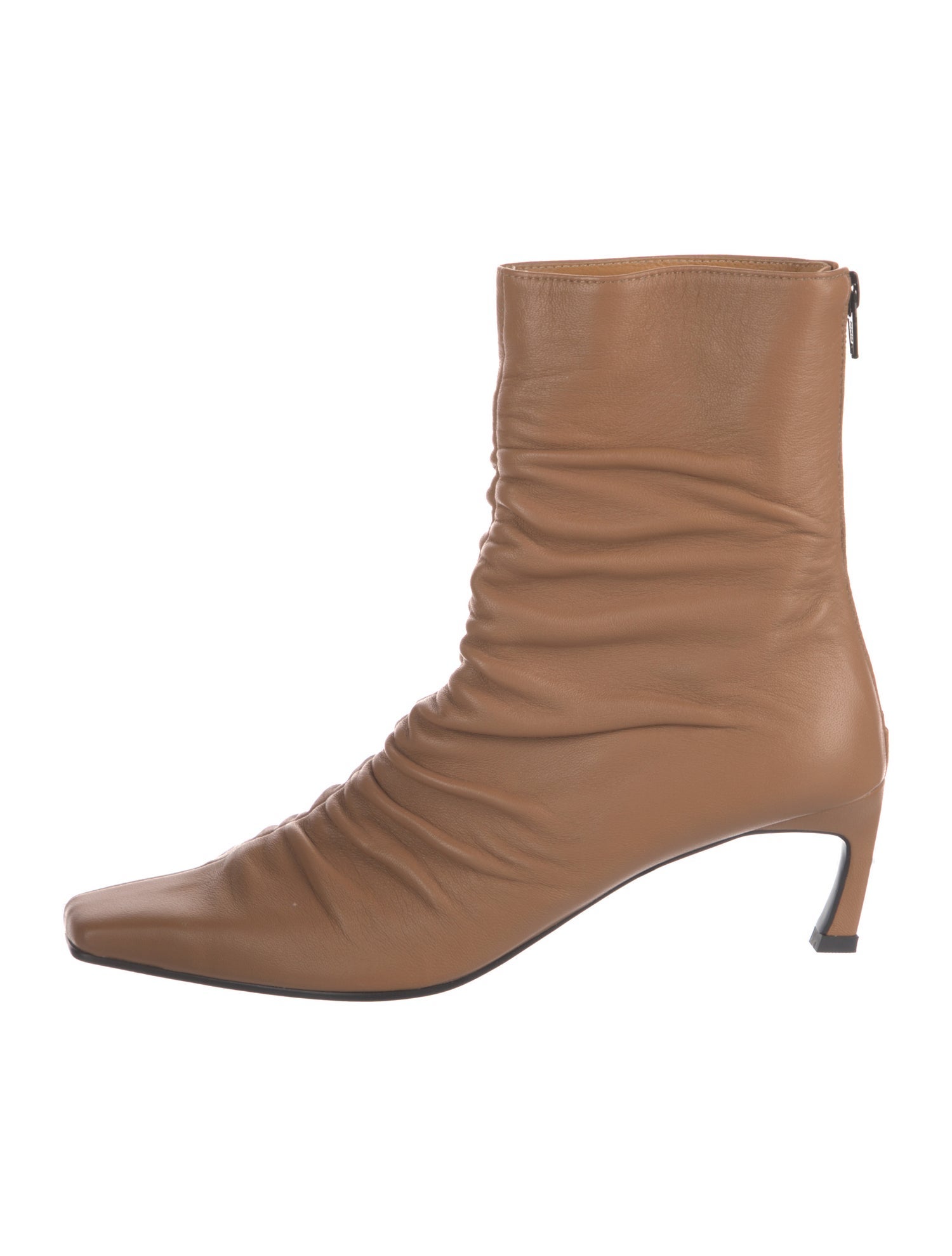 Reike Nen Leather Ruffle Embellishment Boots