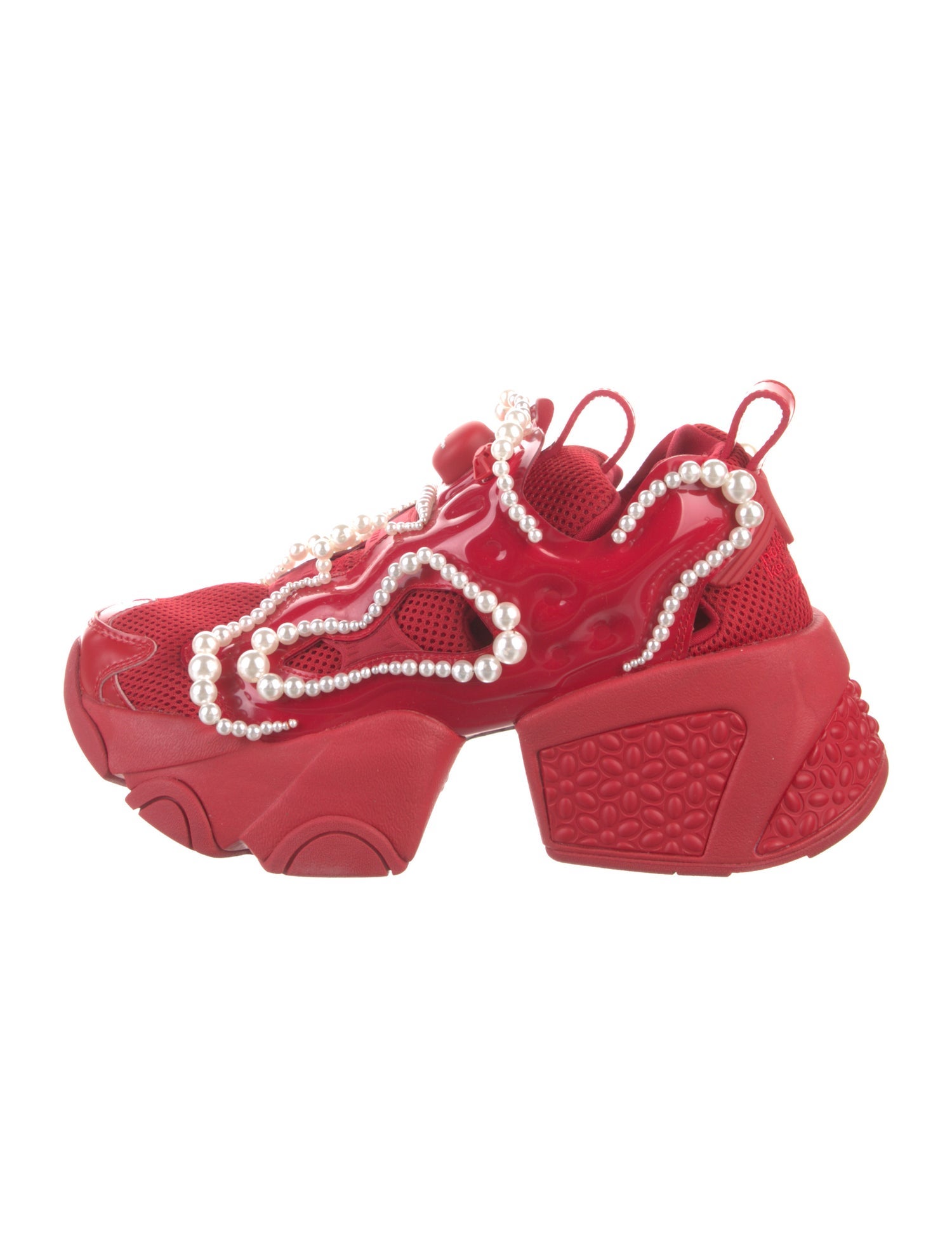 Reebok x noir kei ninomiya Leather Beaded Accents Chunky Sneakers