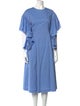 Rejina Pyo Crew Neck Midi Length Dress