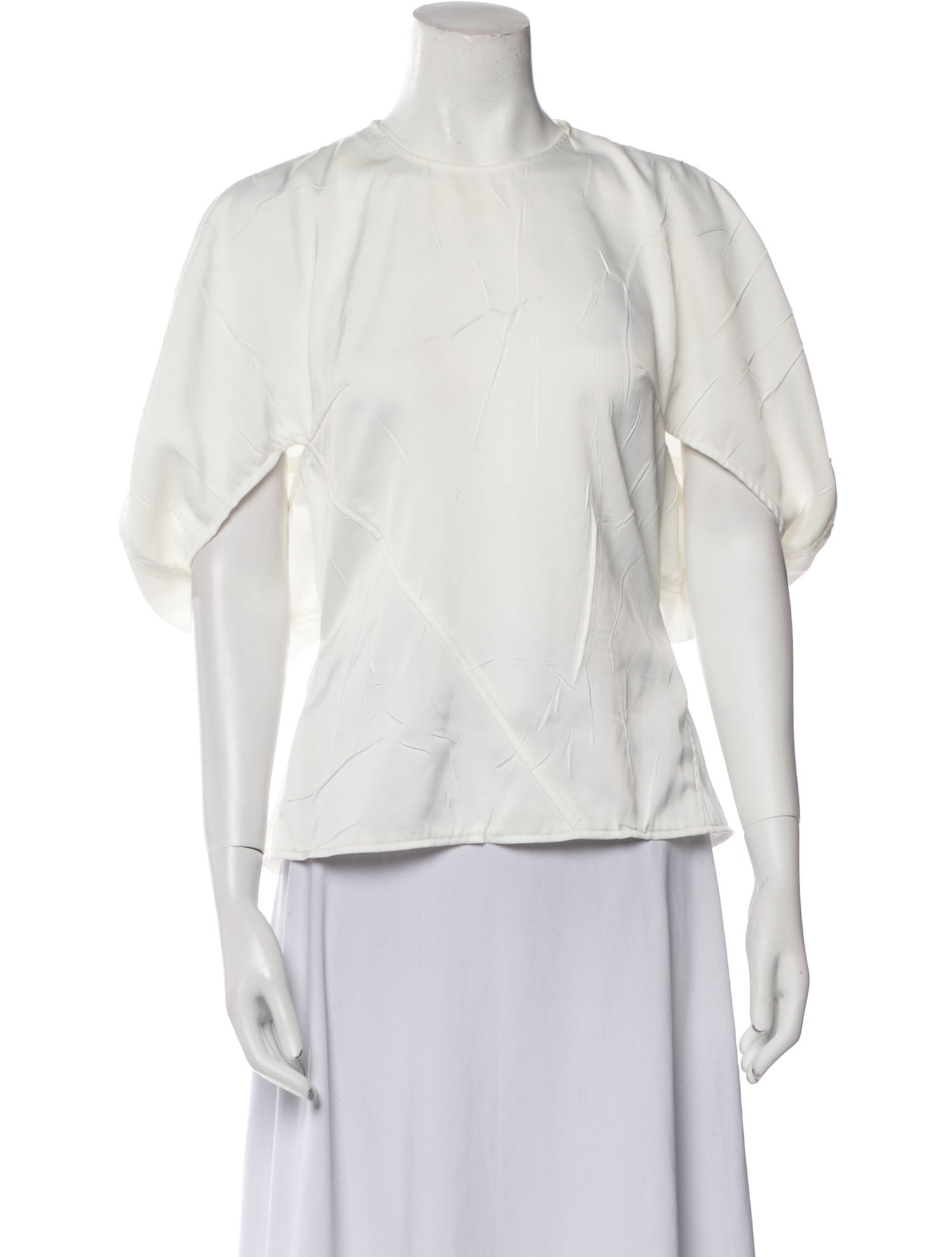 Rejina Pyo Crew Neck Three-Quarter Sleeve Blouse