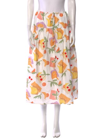 Rejina Pyo Printed Midi Length Skirt