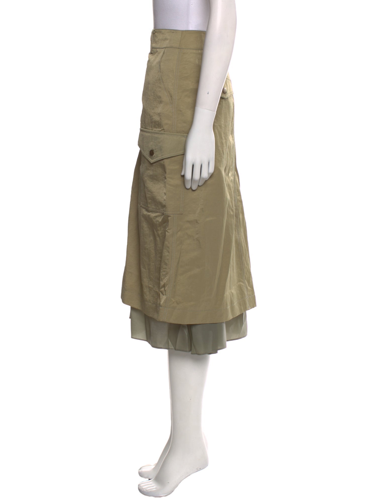 Rejina Pyo Nylon Midi Length Skirt