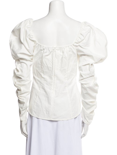 Rejina Pyo Square Neckline Long Sleeve Button-Up Top