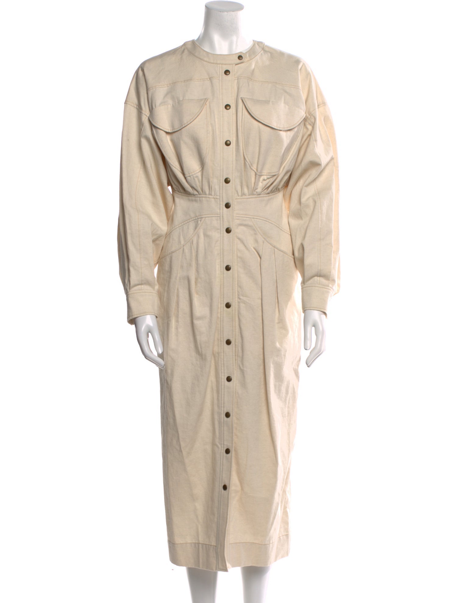 Rejina Pyo Crew Neck Midi Length Dress