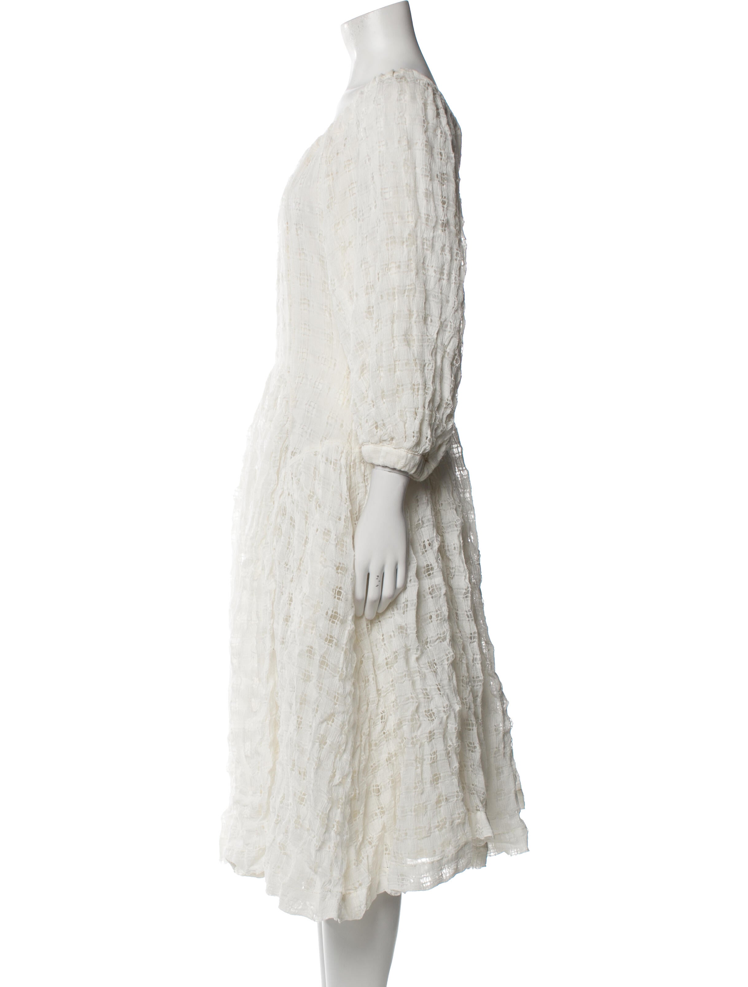 Rejina Pyo Scoop Neck Midi Length Dress