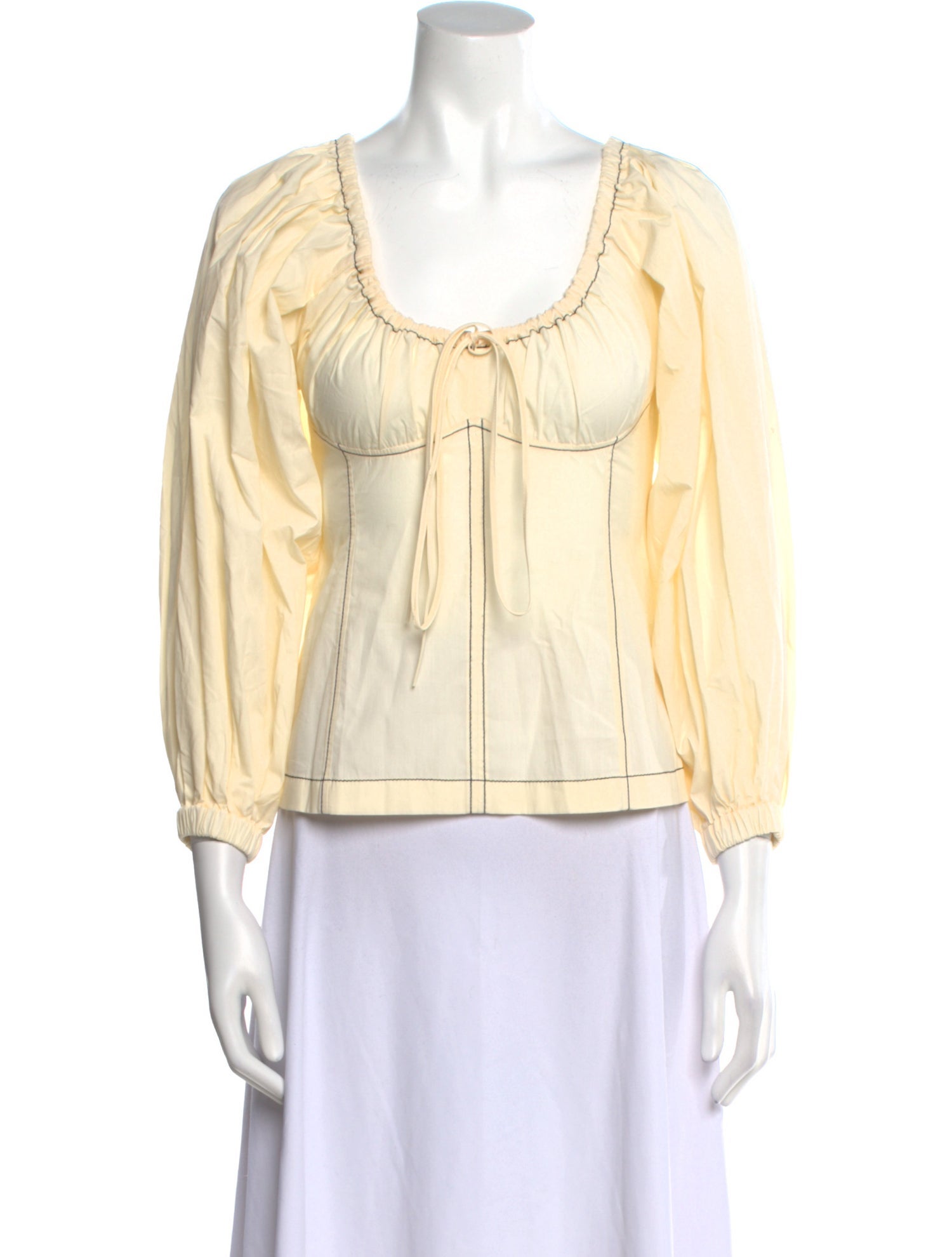 Rejina Pyo Scoop Neck Three-Quarter Sleeve Blouse