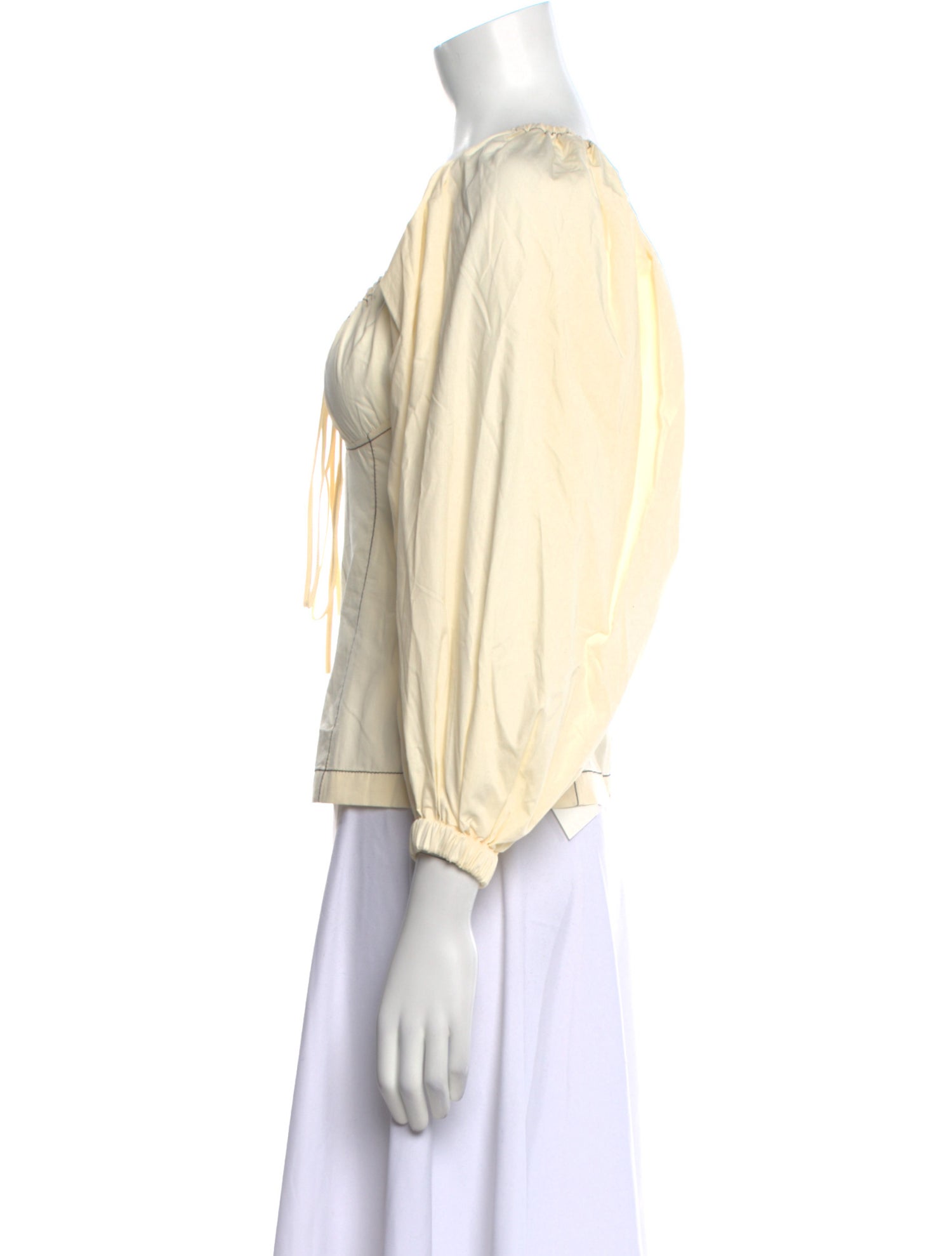 Rejina Pyo Scoop Neck Three-Quarter Sleeve Blouse