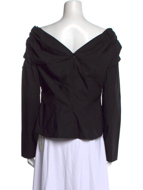 Rejina Pyo Off-The-Shoulder Long Sleeve Button-Up Top