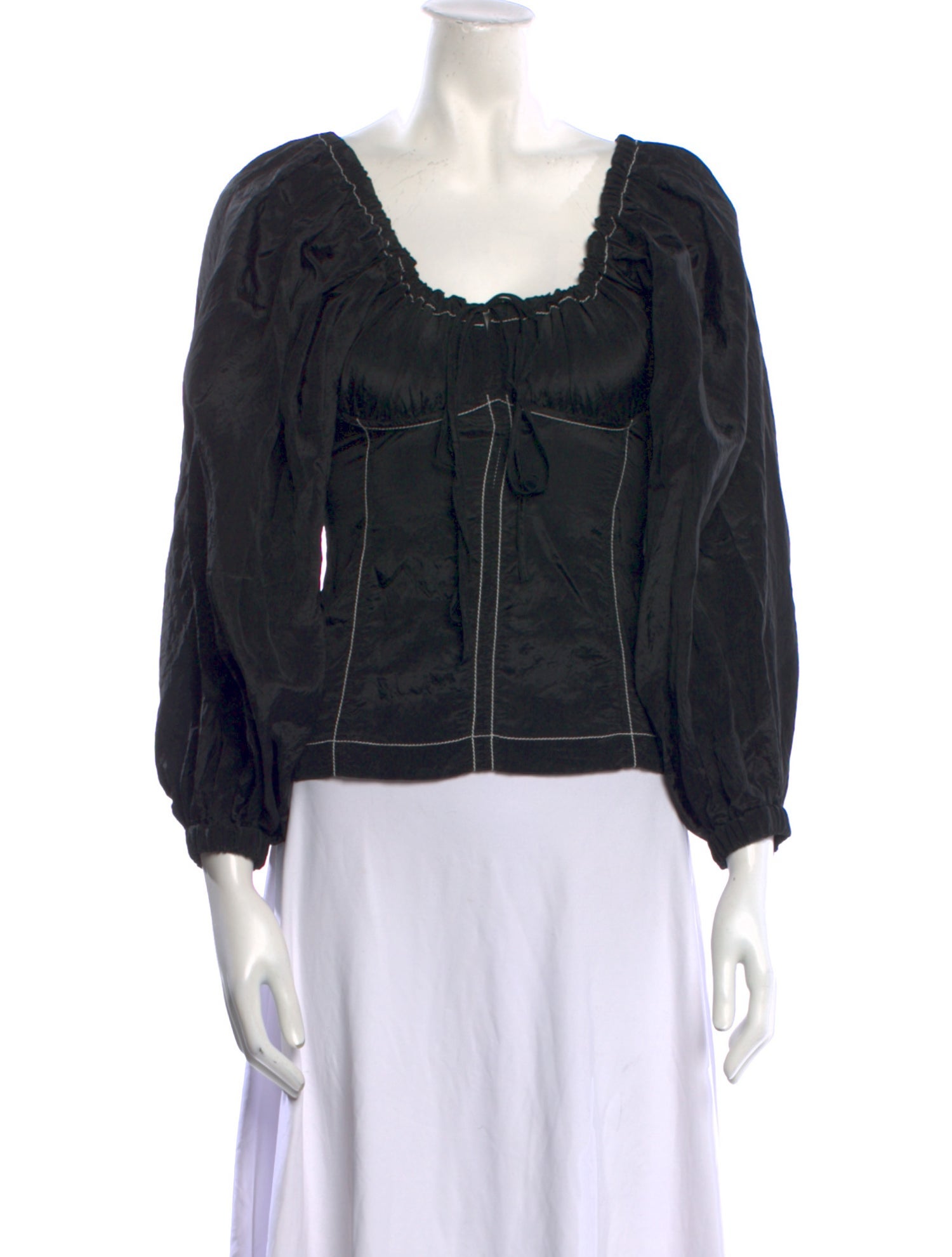 Rejina Pyo Square Neckline Three-Quarter Sleeve Blouse