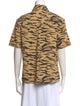 Rejina Pyo Animal Print Short Sleeve Button-Up Top