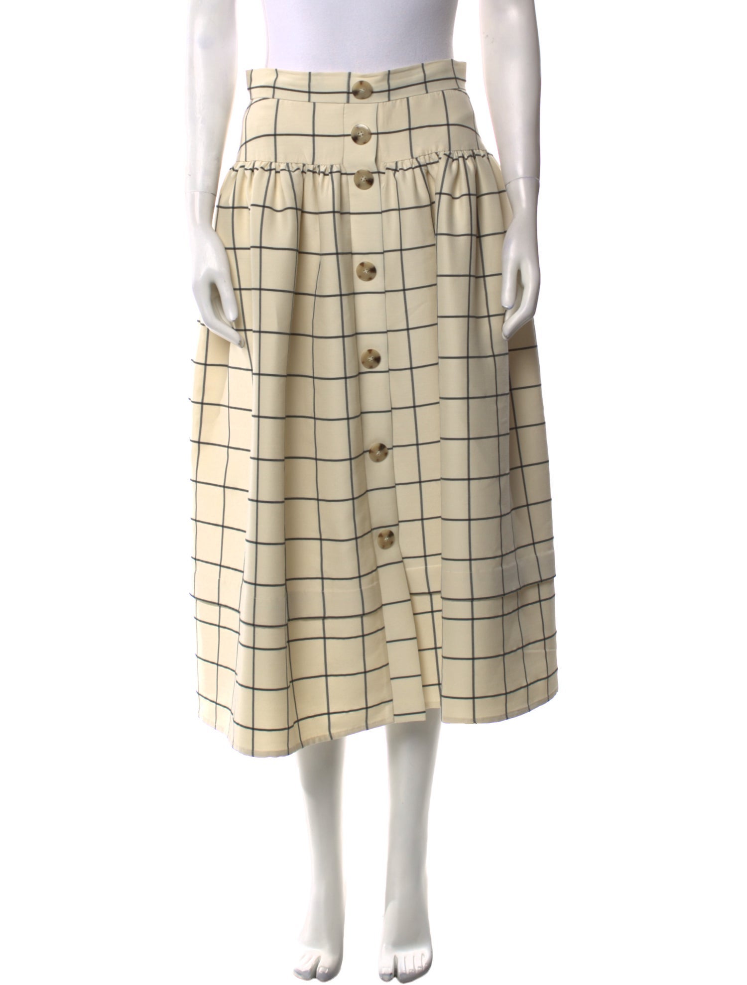 Rejina Pyo Wool Midi Length Skirt