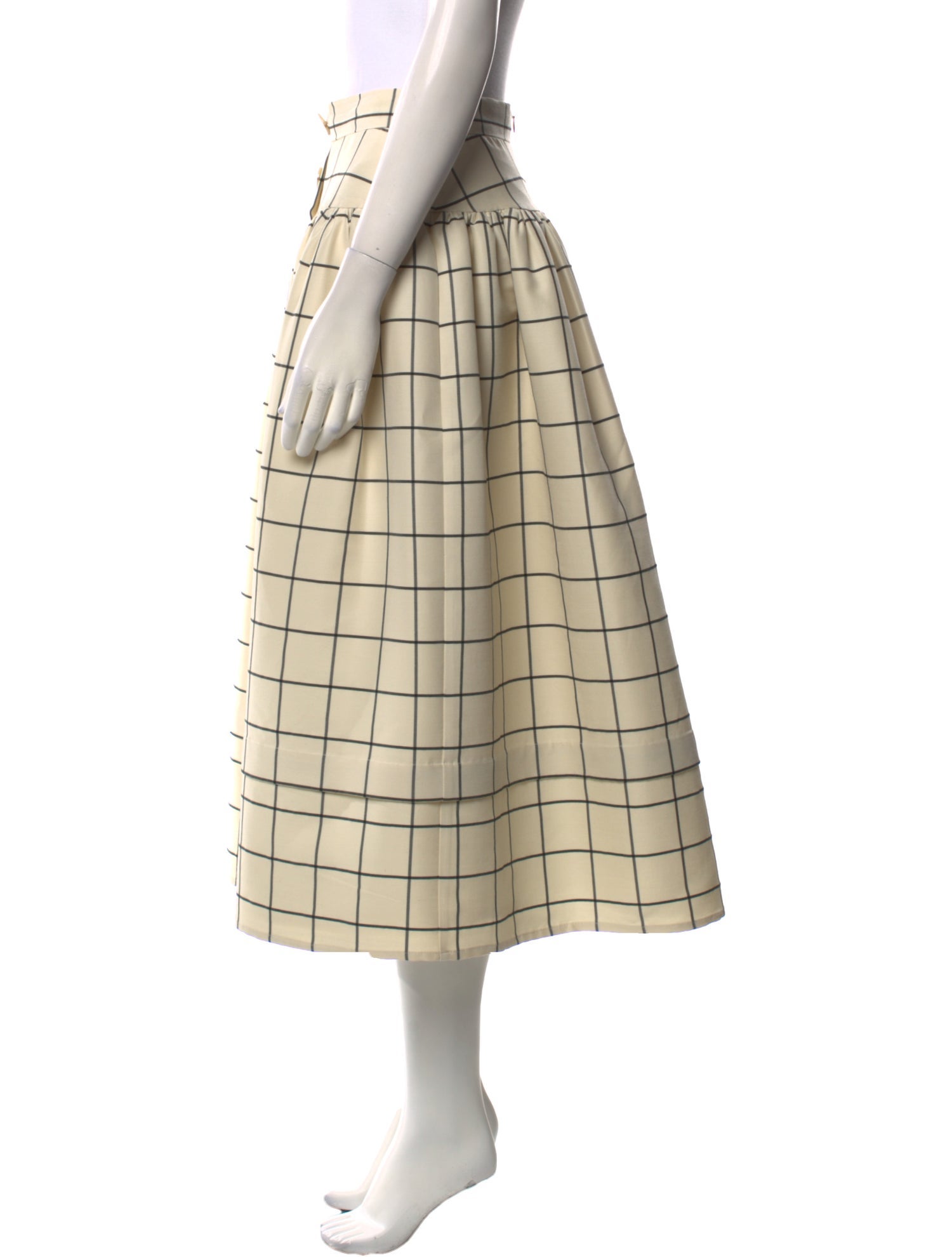 Rejina Pyo Wool Midi Length Skirt