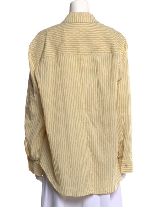 Rejina Pyo Striped Long Sleeve Button-Up Top