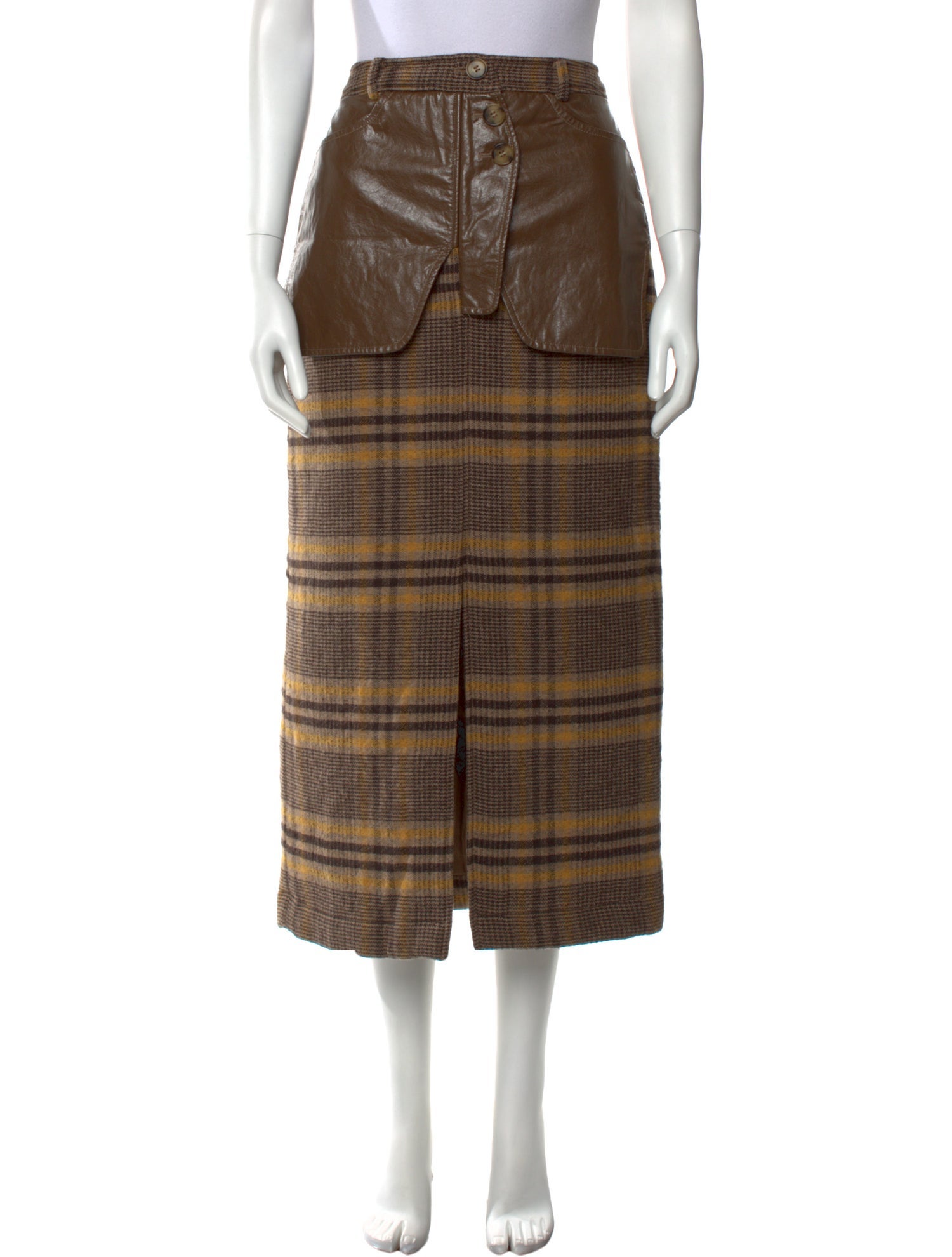 Rejina Pyo Wool Midi Length Skirt