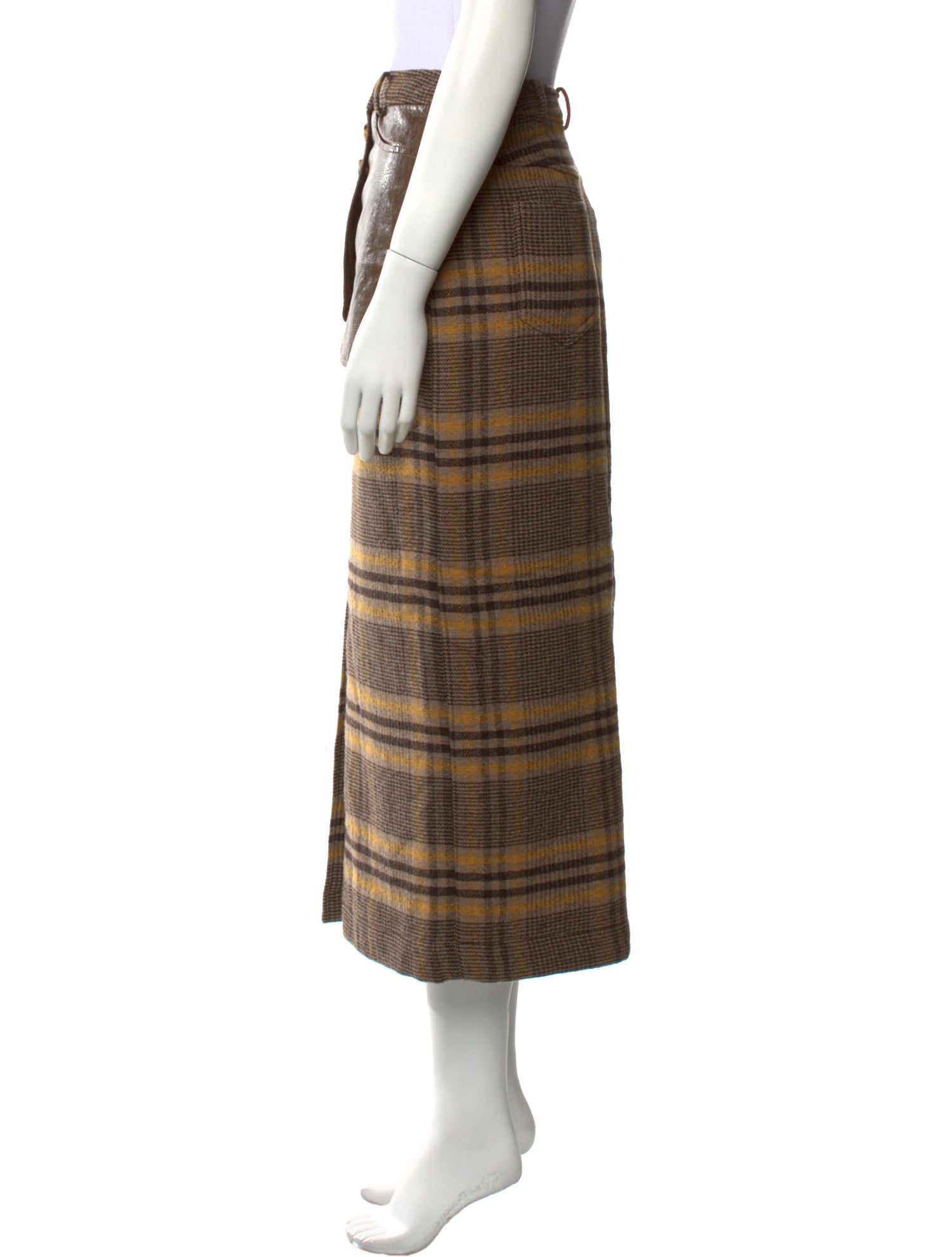 Rejina Pyo Wool Midi Length Skirt