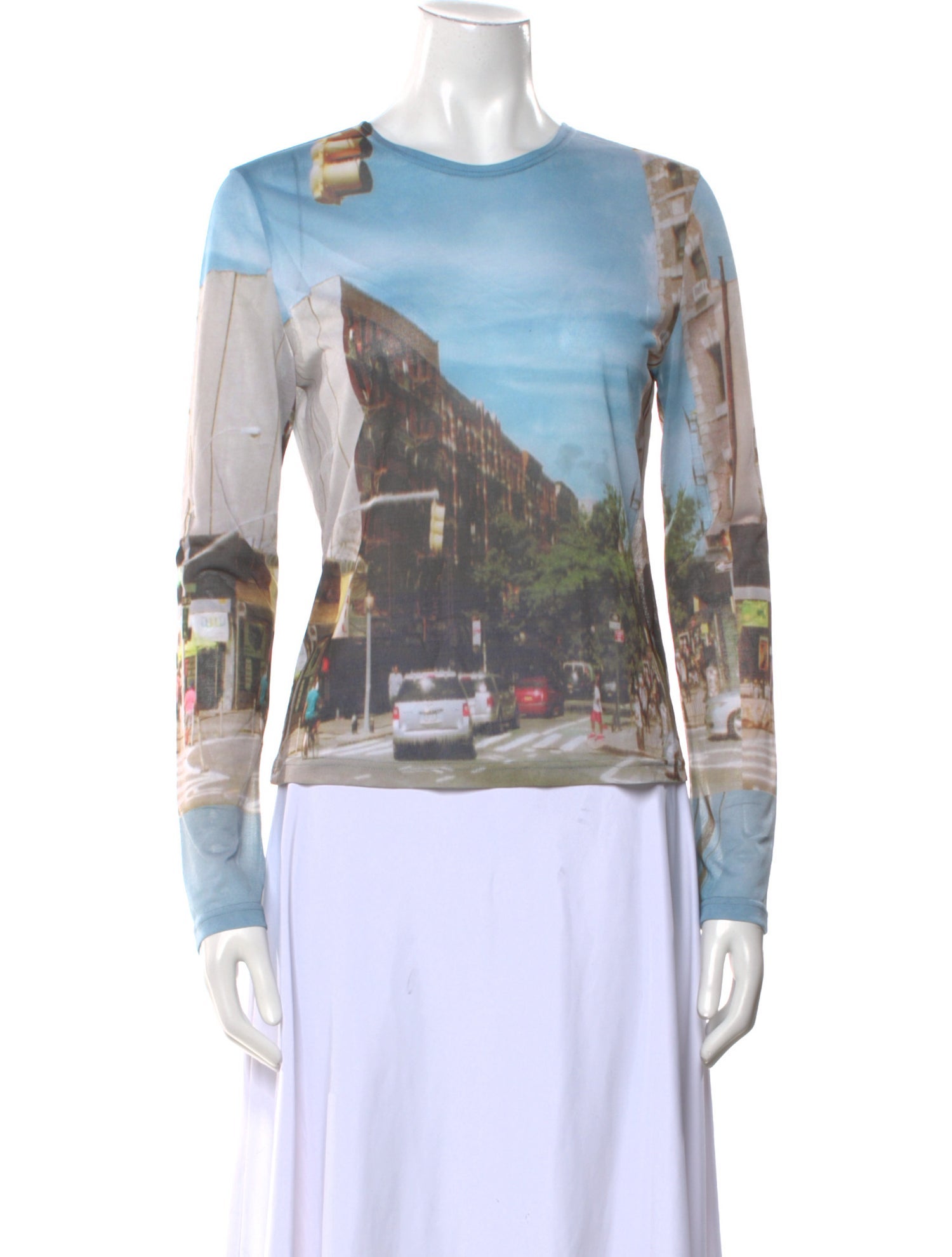 Rejina Pyo Graphic Print Scoop Neck Sweatshirt