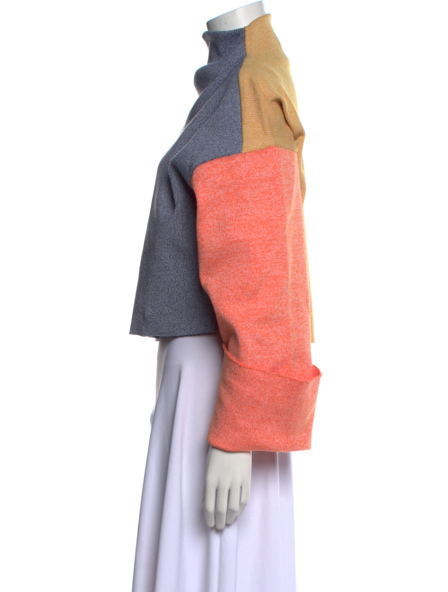 Rejina Pyo Colorblock Pattern Turtleneck Sweater w/ Tags