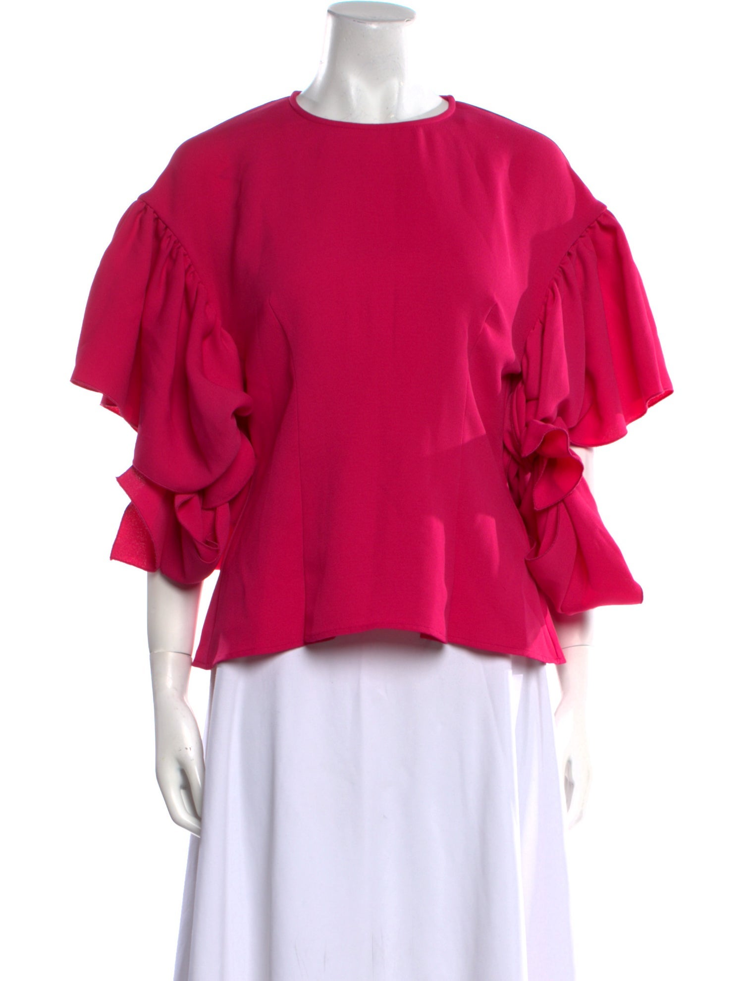 Rejina Pyo Crew Neck Three-Quarter Sleeve Blouse
