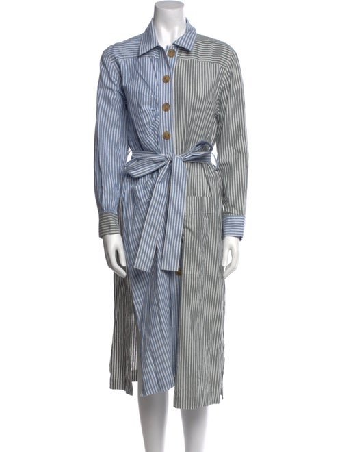 Rejina Pyo Striped Midi Length Dress