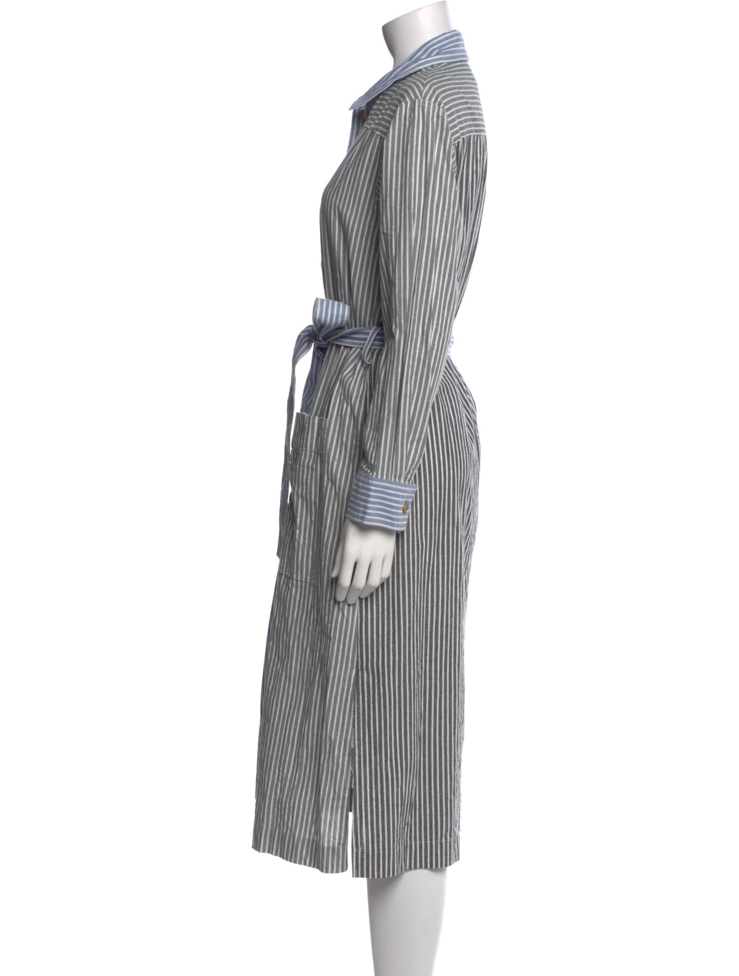 Rejina Pyo Striped Midi Length Dress