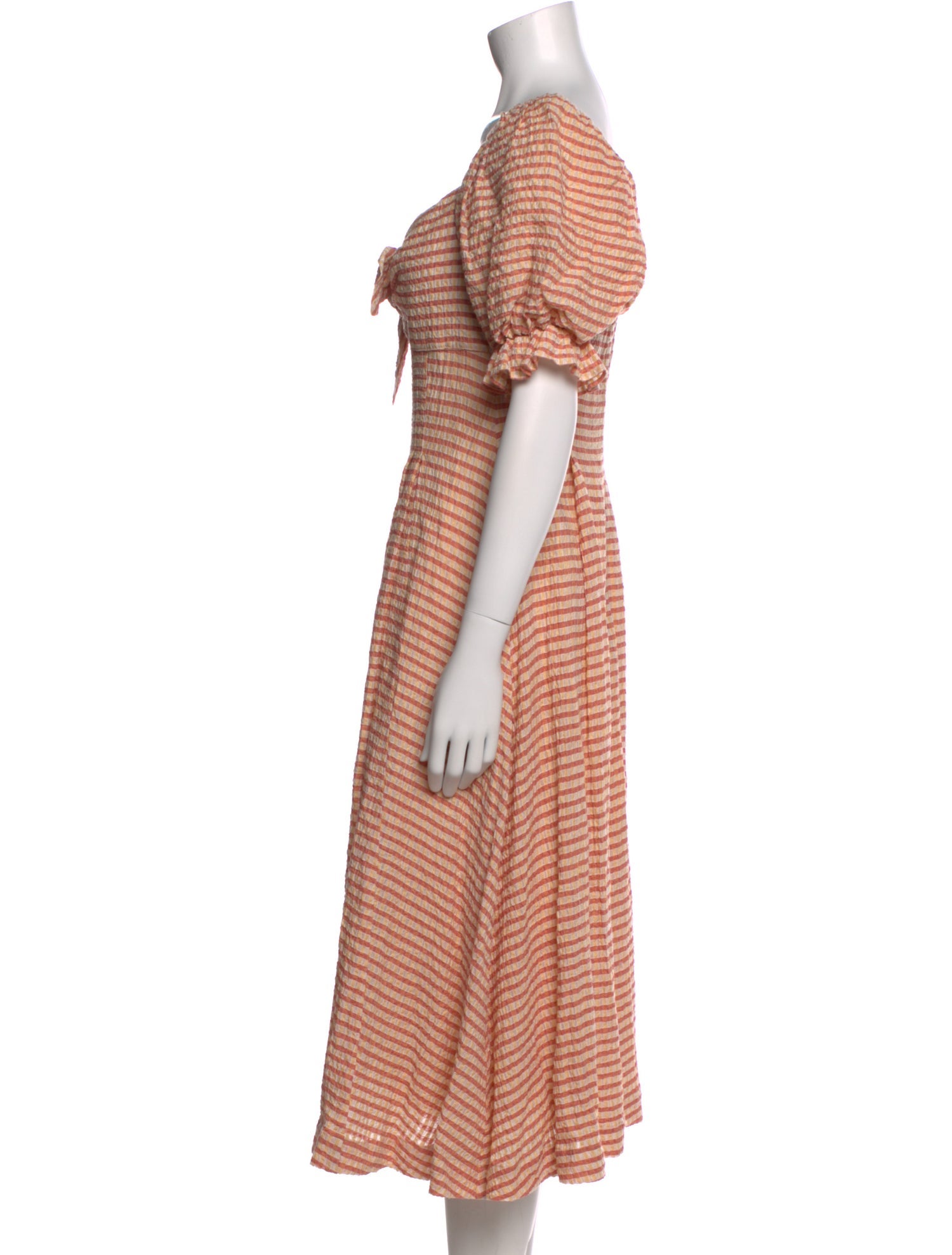 Rejina Pyo Striped Midi Length Dress