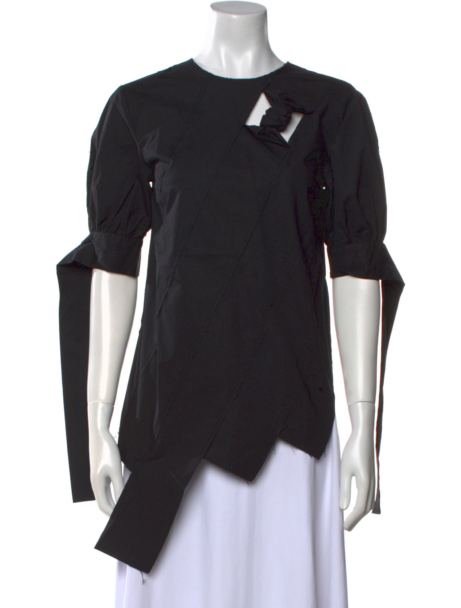 Rejina Pyo Crew Neck Short Sleeve Button-Up Top