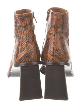 Rejina Pyo Leather Animal Print Boots