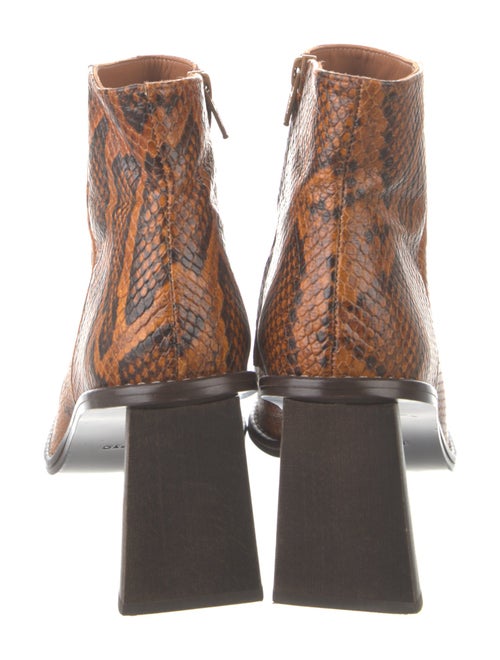 Rejina Pyo Leather Animal Print Boots