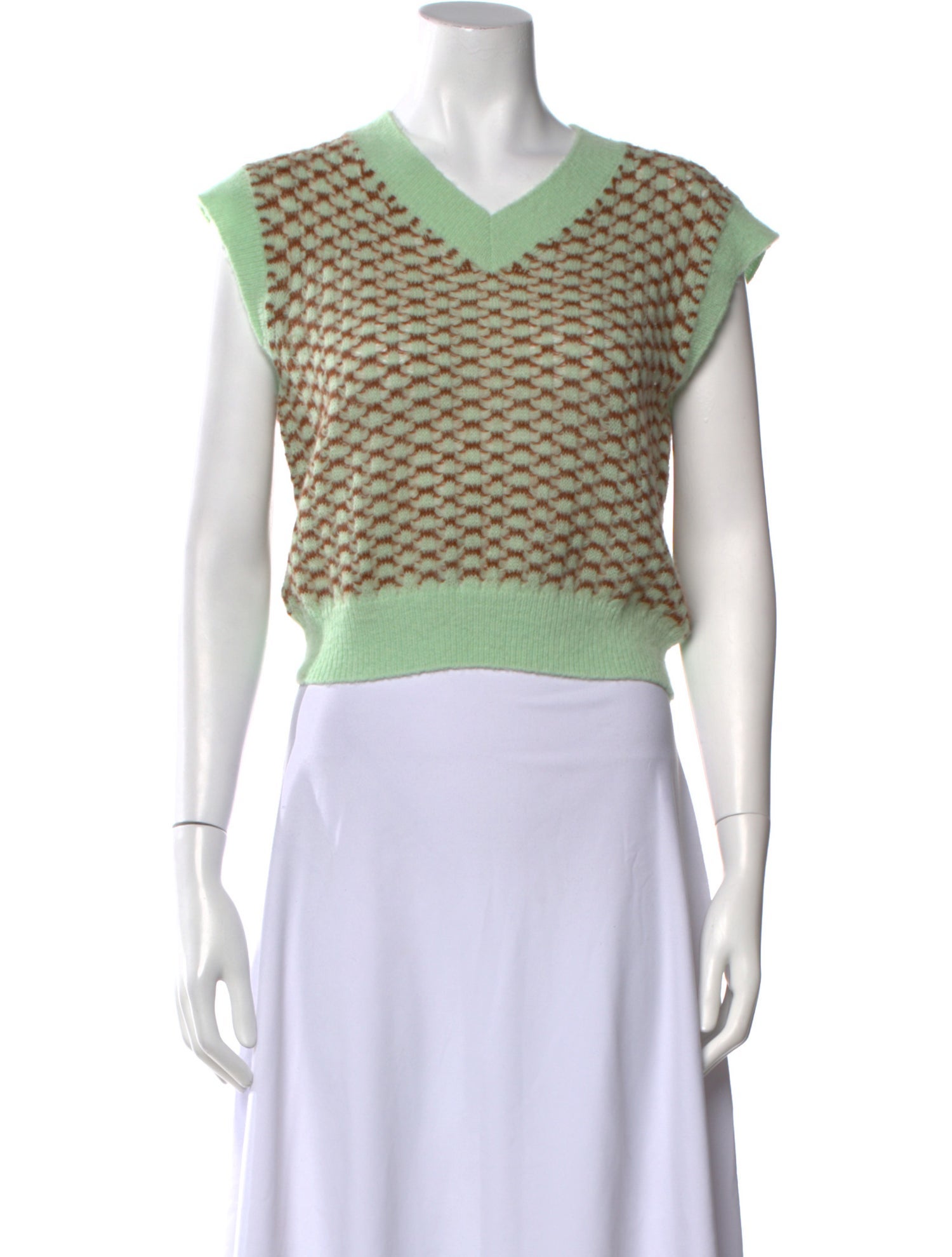 Rejina Pyo Alpaca Printed Crop Top