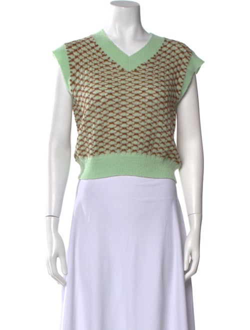 Rejina Pyo Alpaca Printed Crop Top