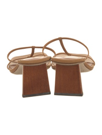 Rejina Pyo Leather T-Strap Sandals