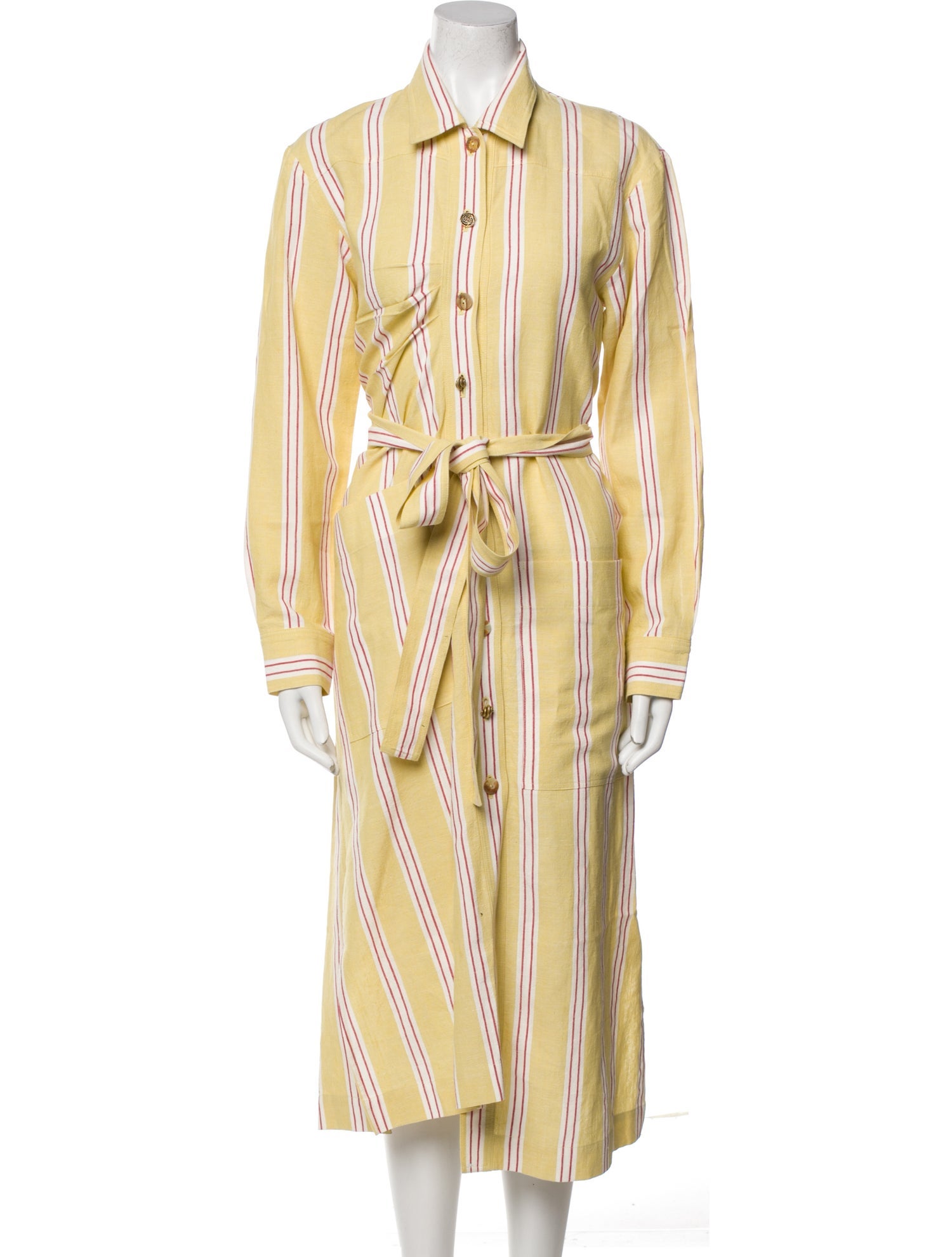 Rejina Pyo Striped Midi Length Dress w/ Tags