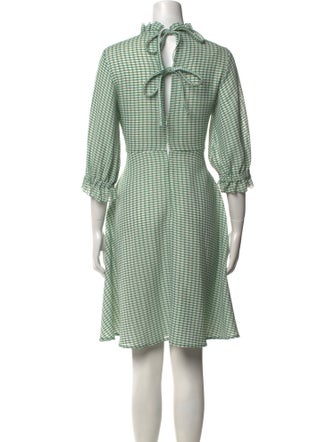 Rejina Pyo Plaid Print Knee-Length Dress