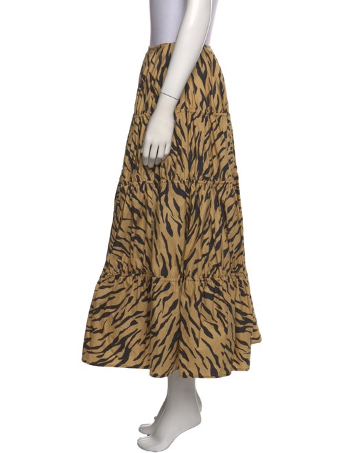 Rejina Pyo Animal Print Midi Length Skirt