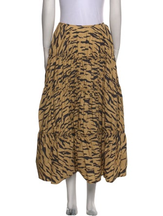 Rejina Pyo Animal Print Midi Length Skirt